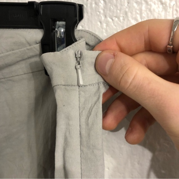 Eileen Fisher Straight Wide ‎ Leg Gray Lightweight Pants 16 - Picture 4 of 6